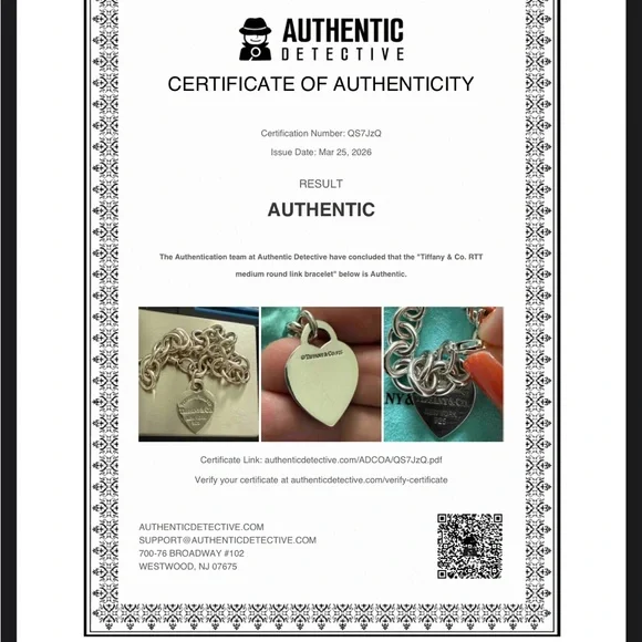 9 1/2” XL Length - Tiffany & Co. Please ReturnTo Tiffany Heart Tag Bracelet - Picture 11 of 12